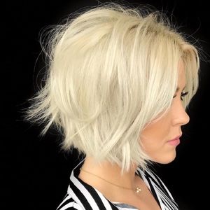 - LEX 14” 613 Blonde 100% HUMAN BODY WAVY LACEFRONT BOB WIG